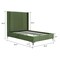 Manhattan Comfort Promenade Full- Size Bed in Moss Green BD010-FL-MG - alternate 2